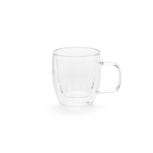 image du produit Tasse en verre borosilicate 65 ml double paroi avec anse