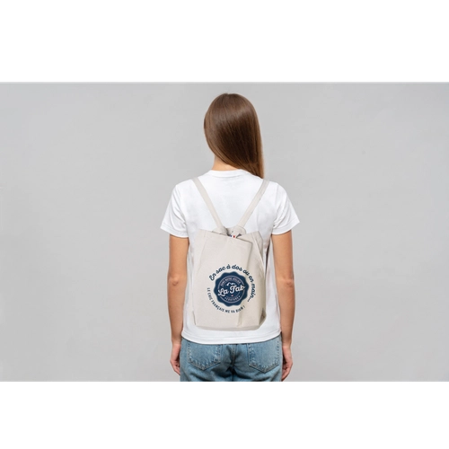 image du produit Tote bag à dos confectionné en France - coton recyclé 250gr/m2
