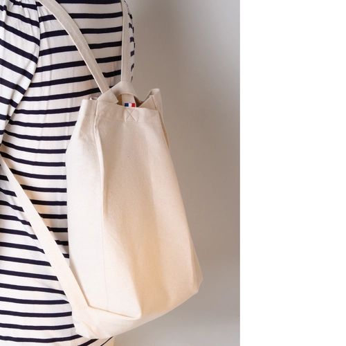 image du produit Tote bag à dos confectionné en France - coton recyclé 250gr/m2
