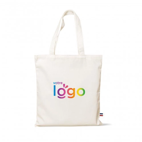 image du produit Totebag anses longues Fabrication Française 100% coton bio GOTS