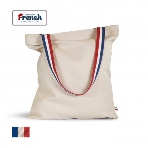 image du produit Totebag anses longues Fabrication Française 100% coton bio GOTS