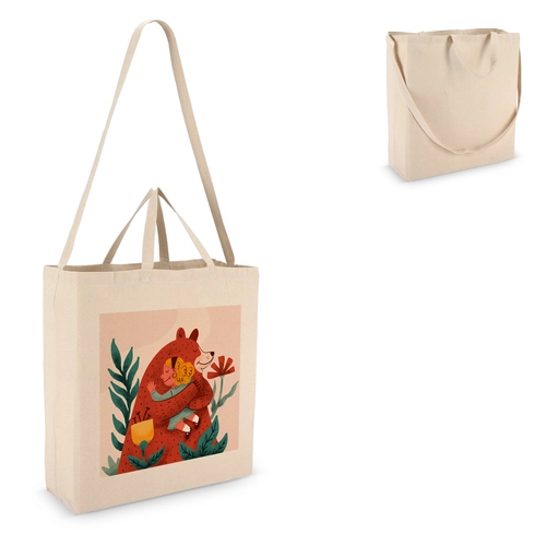 image du produit Totebag en coton 220 g/m2 - avec une poignée longue
