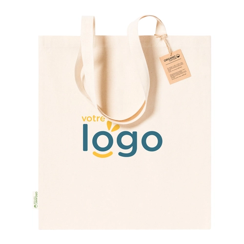 image du produit Totebag en coton bio 180g/m2 - sac réutilisable