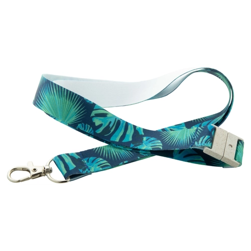 image du produit Tour de cou sublimation en PET recyclé - Lanyard évènementiel