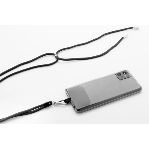 image du produit Tour de cou support pour téléphone portable en RPET réglable en longueur