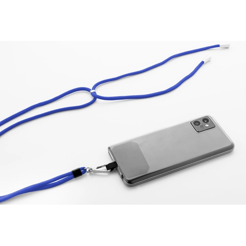 image du produit Tour de cou support pour téléphone portable en RPET réglable en longueur