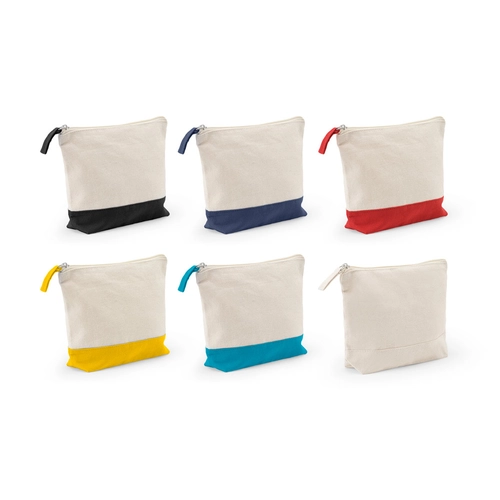 image du produit Trousse à cosmétiques 100 % coton (340 g/m²) bicolore