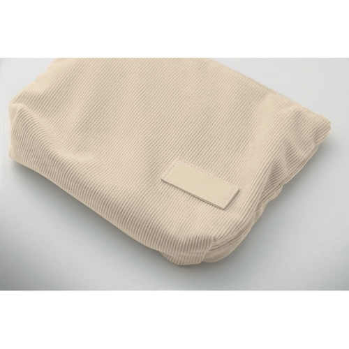image du produit Trousse à cosmétiques en velours côtelé de polyester avec doublure en polyester