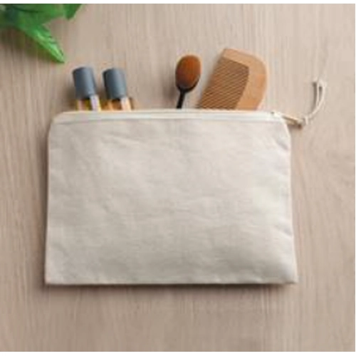 image du produit Trousse coton - Etui en toile 100% coton avec zip