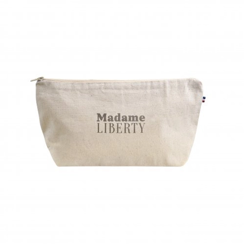 image du produit Trousse zippée made in France en coton Bio