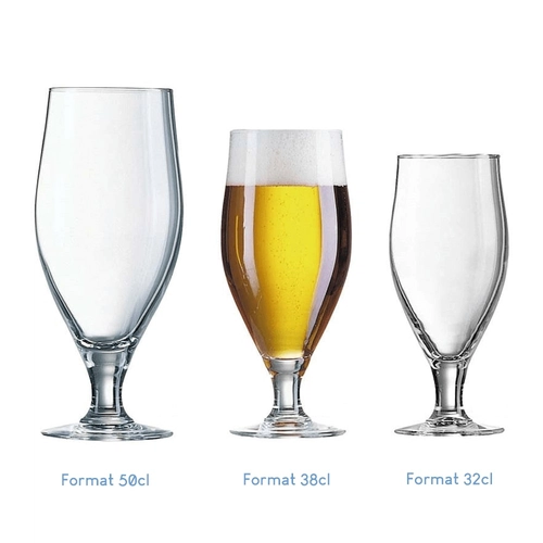 image du produit Verre à bière à pied fabrication France - 3 formats disponibles