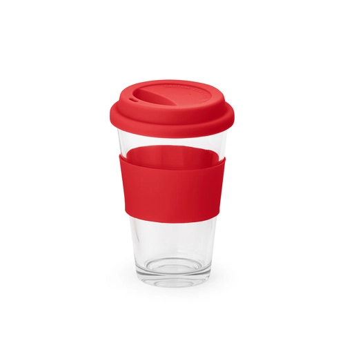 image du produit Verre de voyage 330 ml BARTY - avec bande silicone