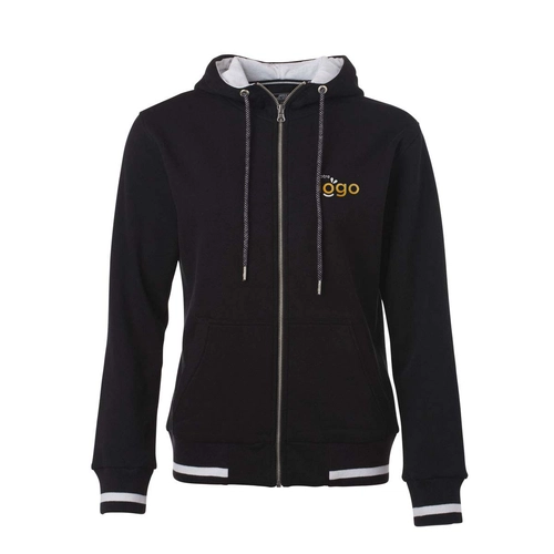 image du produit Veste sweat femme, zip métal YKK